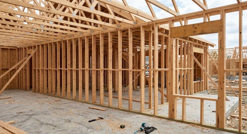 Basement Wall Framing in Conroe, TX